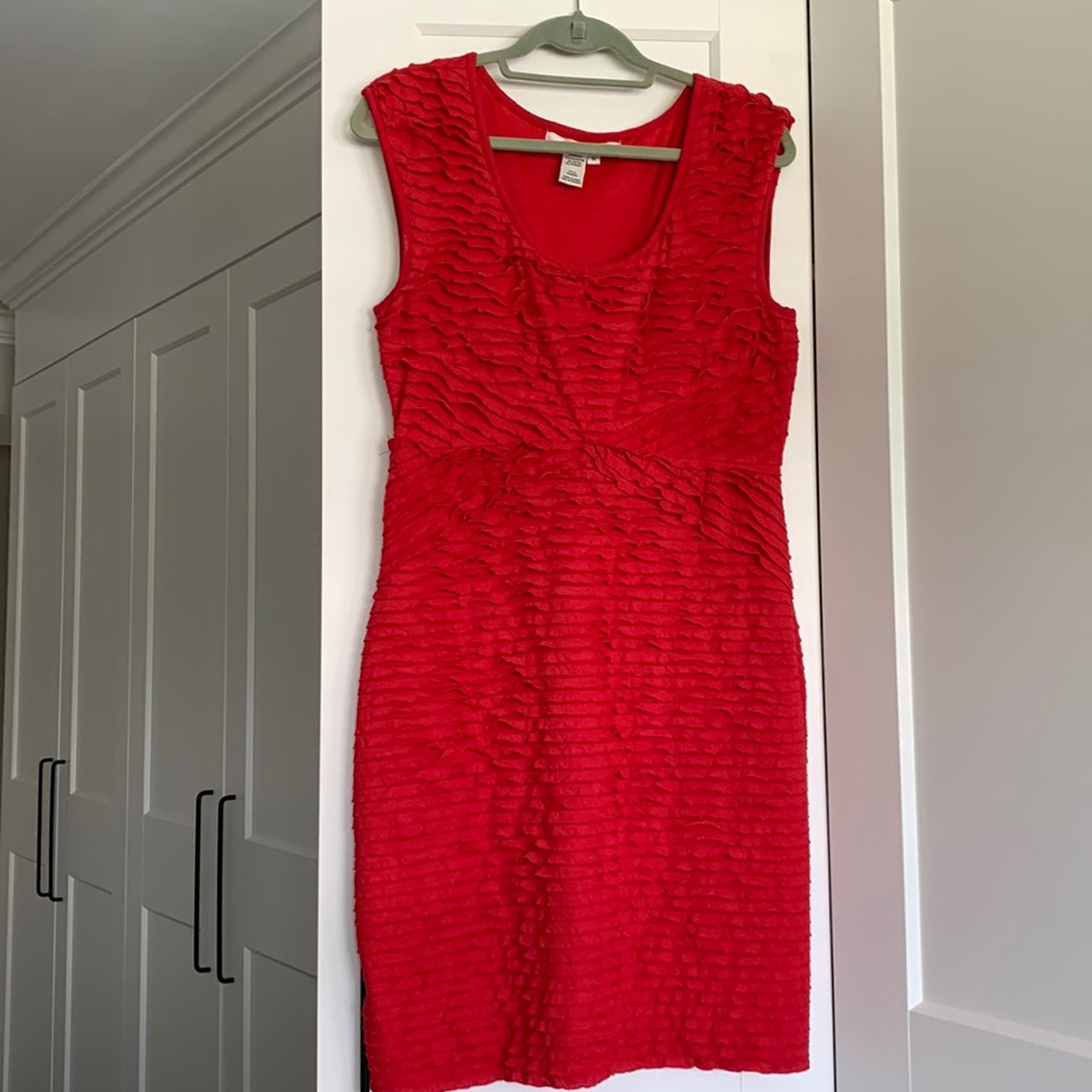 Studio M Ruffle Sheath Dress M